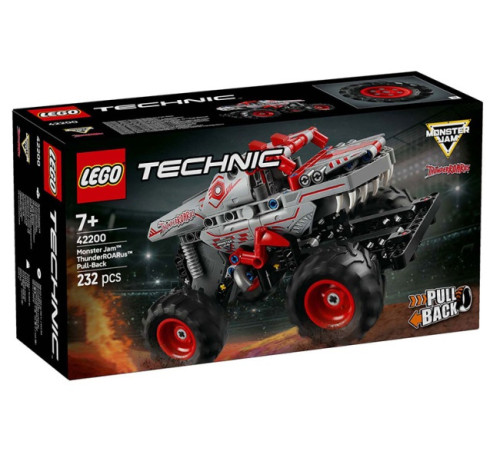 lego technic 42200 Конструктор "monster jam thunderroarus Откатной механизм" (232 дет.)