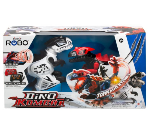  silverlit 86900 set de 2 roboți dinozauri cu telecomanda "dino kombat"