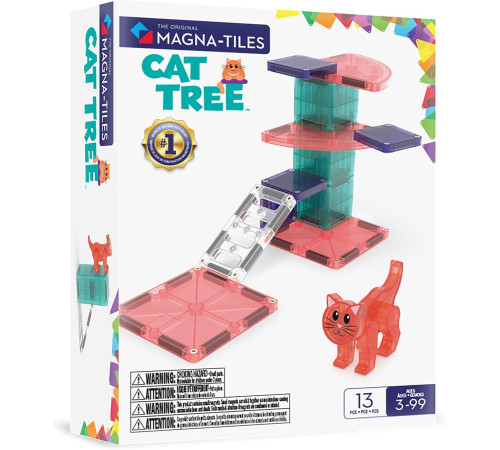  magna-tiles 252013ctmt Магнитный конструктор "Кошачий домик" (13 дет.)