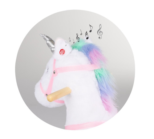 chipolino rhwso02502pink unicorn muzical pe roți (roz)