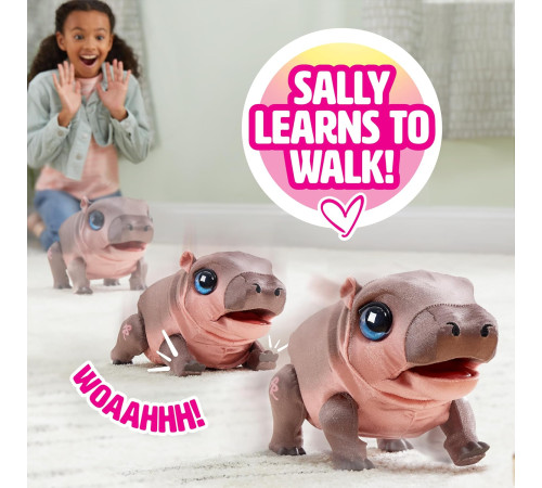 furreal friends 28179 Интерактивная мягкая игрушка "sally the silly hippo"