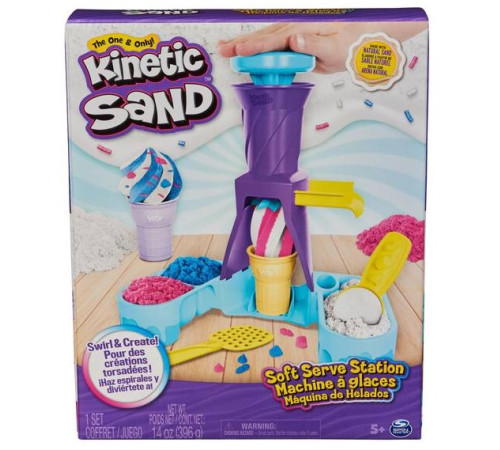  kinetic sand 6068385 set de nisip cinetic "fabrica de înghețată"