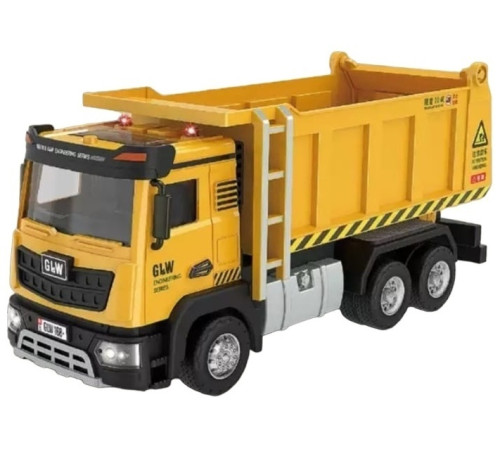  96735 Металлический самосвал с музыкой и светом (оранжевый)