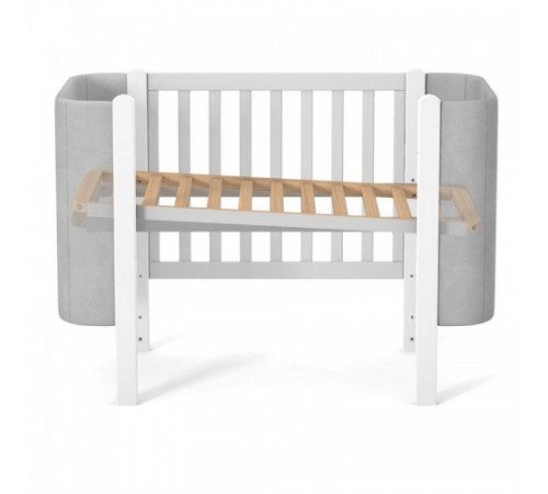 veres 05.3.1.212.17 patuț pentru copii ЛД5 monaco velour (alb/gri)