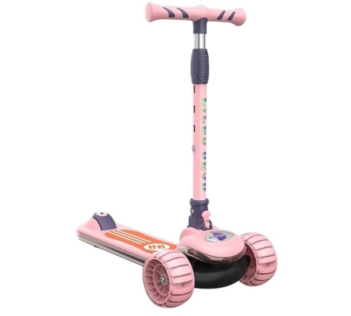  rtm scooter 58248 trotinetă pentru copii cu muzică și lumini (roz)