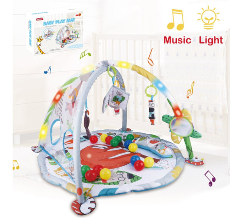 chipolino covoraș muzical de joacă cu mingi pgmlb02501ju "junglă"