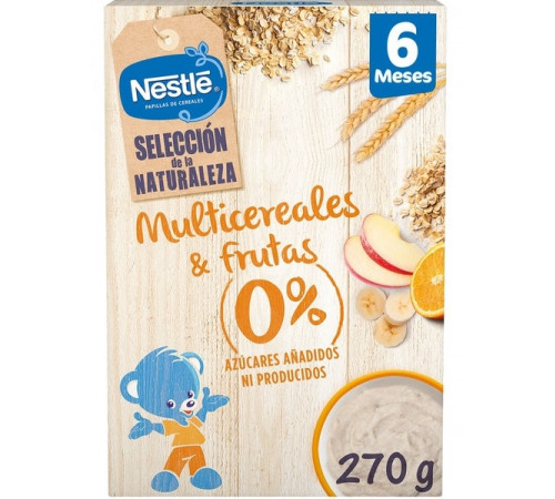  nestle terci nature selection multicereale cu banane fara lapte 270 gr. (6 m+)