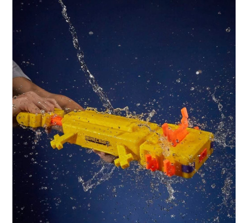 nerf f7601 Водный Бластер "minecraft axolotl super soaker"