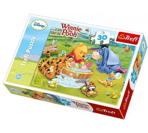  trefl 18198 Пазлы "Винни Пух. Ванна Пятачка" (30 эл.)
