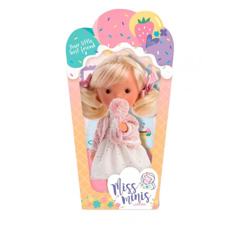 llorens păpușă "miss minis pixi pink" 52606 (26 cm.)