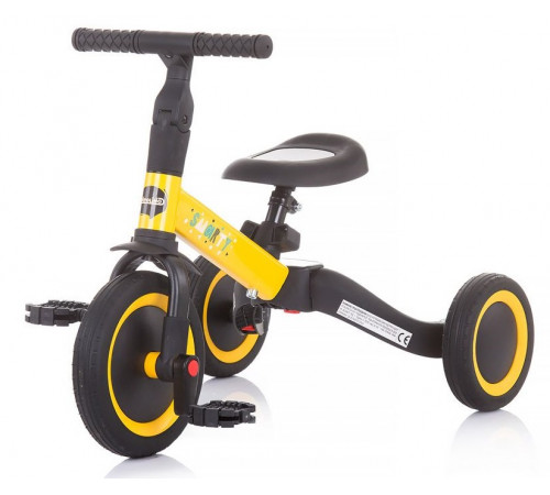  chipolino Трёхколесный велосипед  smarty 2-в-1 trksm0202ye жёлтый