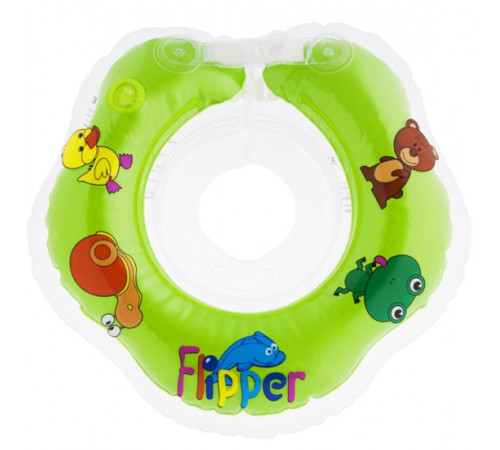  flipper roxy fl001-g Круг для купания новорожденных "Дельфин" зелёный