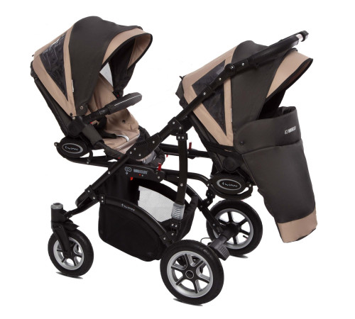 babyactive Коляска для двойни 2в1 twinni beige