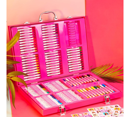 total office bb-1115 set de colorat in trusa "barbie" (137 piese)