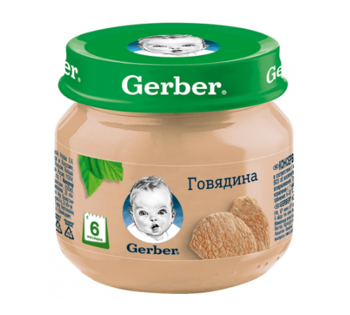  gerber Пюре Говядина 80 гр. (6m+)