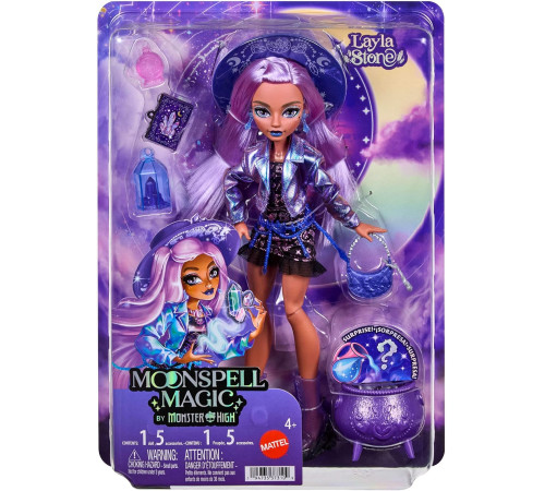 monster high jmb90 Коллекционная кукла Лейла Стоун &laquo;Магия лунного заклинания&raquo;
