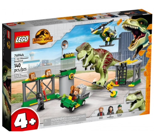 lego jurassic world  76944 Конструктор "Побег тираннозавра" (140 дет.)