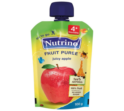 nutrino Пюре Сочное яблоко (4 м+) 100 гр.