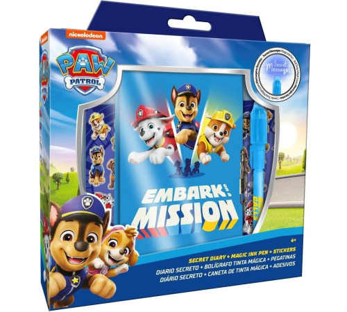  kids licensing pw19996 jurnal secret cu pix magic "paw patrol"