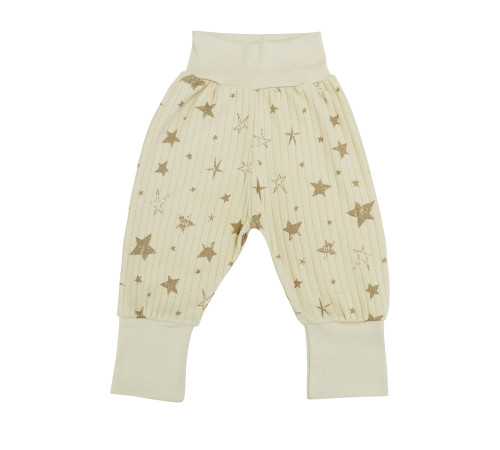 minikin 242130362-68 Набор из 3 ед. растущий "simple" (р.62-68) бежевый звёзды