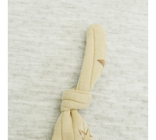 minikin 242130362-68 Набор из 3 ед. растущий "simple" (р.62-68) бежевый звёзды