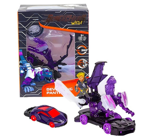 Screechers Wild EU685103 Машина - трансформер S4 L1 "DEVOURING PANTHER 360"  screechers wild eu685103 Машина - трансформер s4 l1 "devouring panther 360"
