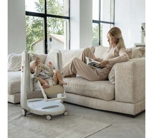 peg perego Стульчик для кормления - качели 3в1 tatamia follow me cacao