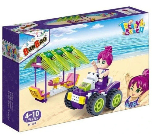 Детский магазин в Кишиневе в Молдове banbao 6129 Конструктор "Модный пляж" (110 дет.)