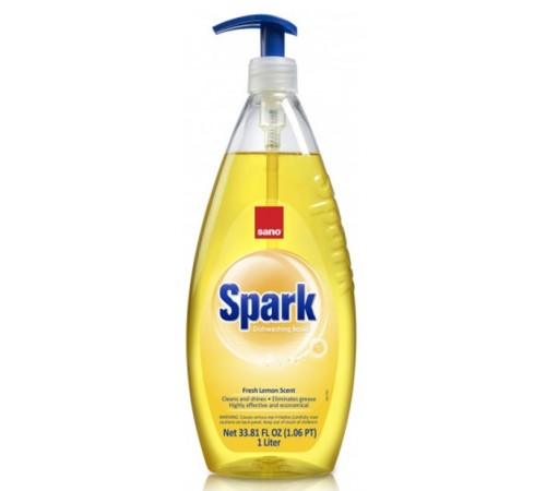  sano detergent de spălat vase spark limon (1 l.) 280761