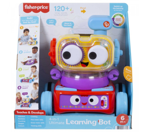 fisher-price hhj42 robot interactiv 4-în-1 multilingv