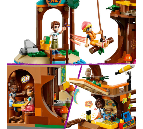 lego friends  42631 constructor "casa din copac din tabara de aventuri" (1128 el.)