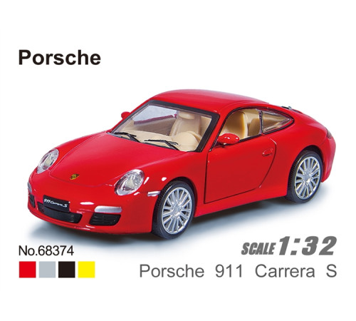msz 68374m model metalic "porsche 911 carrera s, 1:32" (in sort.)
