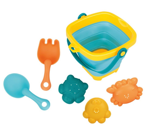 Jucării pentru Copii - Magazin Online de Jucării ieftine in Chisinau Baby-Boom in Moldova baby mix 53411 găleată pliabilă cu jucării (5 buc.)