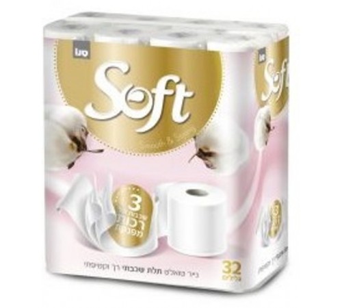 Sano Трёхслойная туалетная бумага Soft Silk (32 рул.)353556 sano Трёхслойная туалетная бумага soft silk (32 рул.)353556