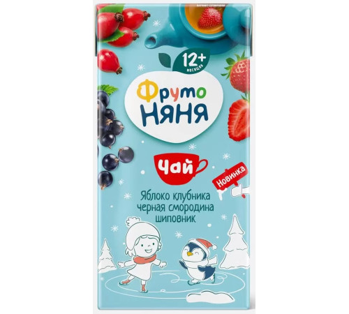 Питание и аксесcуары в Молдове ФрутоНяня Чай Яблоко-клубника-черная смородина-шиповник 200 мл. (12 м+)  ФрутоНяня Чай Яблоко-клубника-черная смородина-шиповник 200 мл. (12 м+)