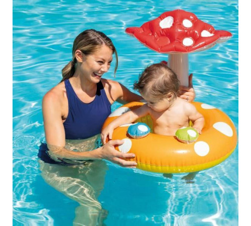 intex 56574 colac de înot gonflabil "ciupercă" cu baldachin (12-24 m)