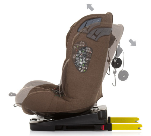 chipolino scaun auto "i-size 360 x factor" stkxf0244ma (40-150 cm.) macadamia