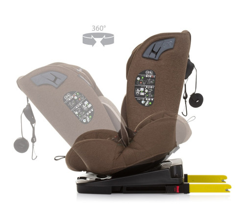 chipolino scaun auto "i-size 360 x factor" stkxf0244ma (40-150 cm.) macadamia