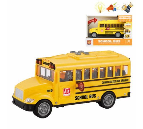 op 200818031 jucărie inerțială "autobuz școlar" (lumină, sunet) wy940a