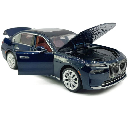 msz 68283a mașinuță metalică bmw i7 (1:24) cu sunete și lumini 