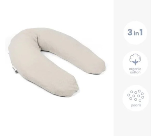doomoo pernă pentru gravide și alăptare comfy big (190 cm) tetra almond