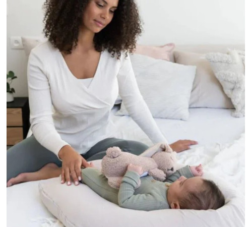 doomoo pernă pentru gravide și alăptare comfy big (190 cm) tetra almond