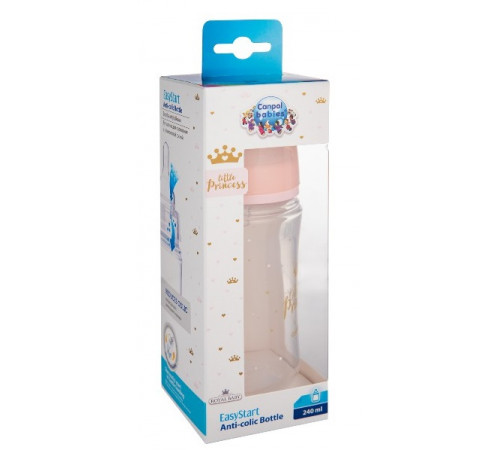 canpol 35/234 biberon cu sistem anti-colik easy start royal baby 240 ml. (3+) 