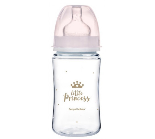 canpol 35/234 biberon cu sistem anti-colik easy start royal baby 240 ml. (3+) 