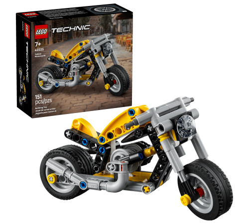 lego technic 42225 constructor "motocicletă galbenă"  (151 el.)