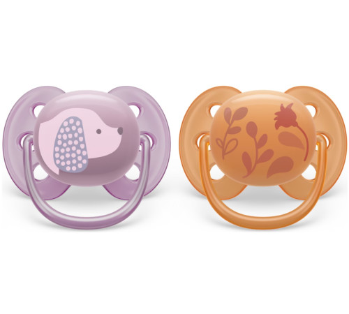  avent scf091/18  suzeta din silicon ultra soft (6-18 m.) 2 buc.  