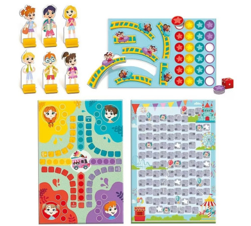as kids 1029-64071 joc magnetic de societate pentru copii 2 &icirc;n 1 "happihobbi" 