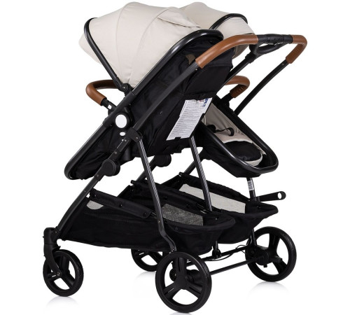 chipolino carucior pentru gemeni duo smart kbds02505bi biscotta