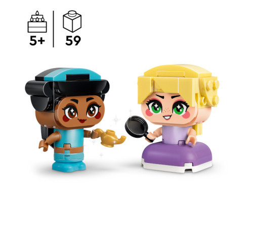 lego disney 43303 constructor "mini jasmine și rapunzel" (59 el.)