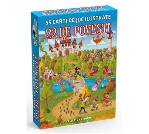 Детский магазин в Кишиневе в Молдове noriel nor4482 Игральные карты "22 Сказки" (55 карты)